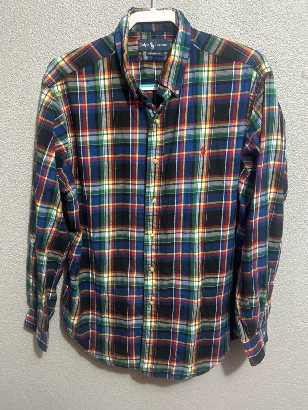 Ralph Lauren plaid button down size xl